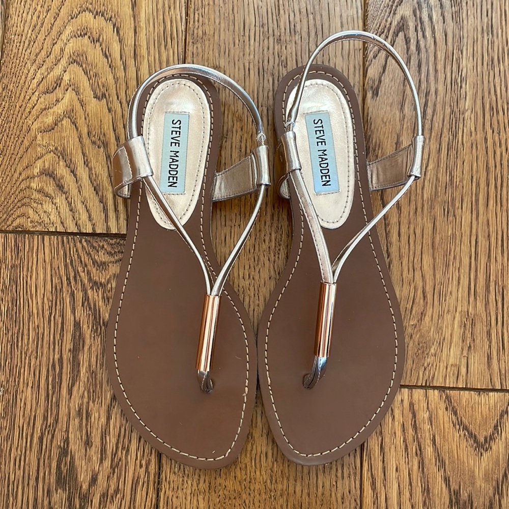 Steve Madden Rose Gold sandals - like new
